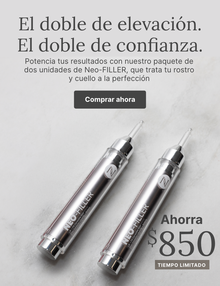 A 2-pack of Neo-FILLER tubes. Accompanying text mentions supercharging your skincare results with the Neo-FILLER 2-pack. Plus, save $51 for a limited time.